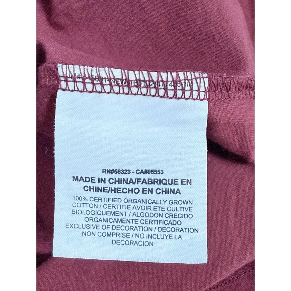 Nike NFL Washington Redskins V-Neck T-Shirt Women's S Maroon‎ Athleisure Retro